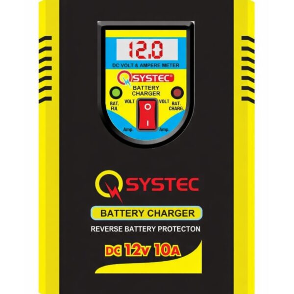Q SYSTEC Battery Charger – 10A (Meter)